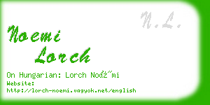 noemi lorch business card